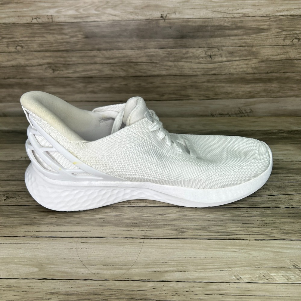 Kizik Athens Shoes Mens 6.5 Womens 8 White Slip On Hands Free Sneakers Comfort - Picture 9 of 11
